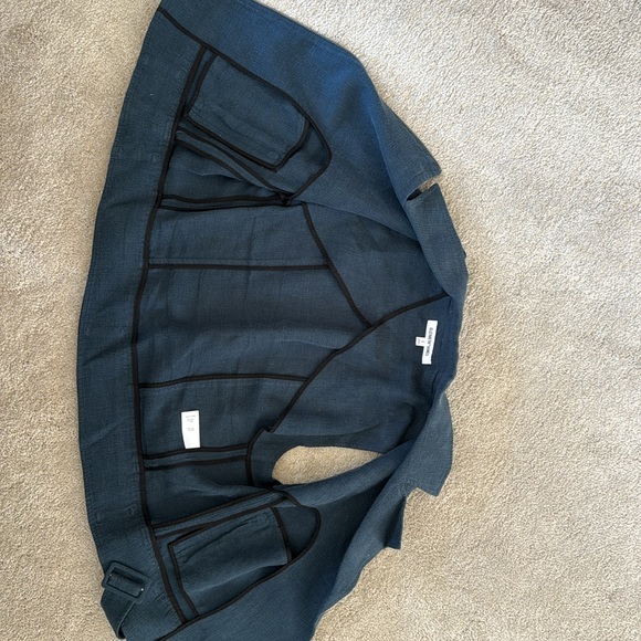 Elizabeth and James Zip Up Vest with Belt - Picture 3 of 5